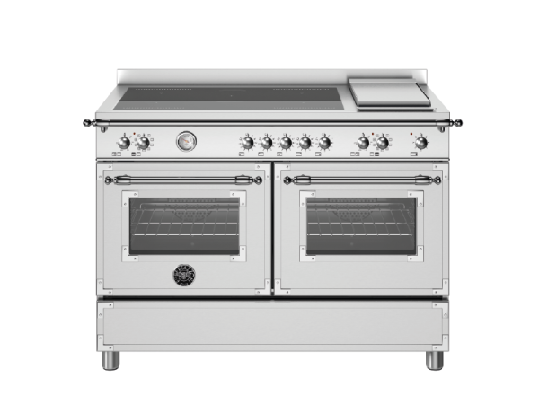 Bertazzoni Heritage 120 cm induction top + griddle, Electric double oven